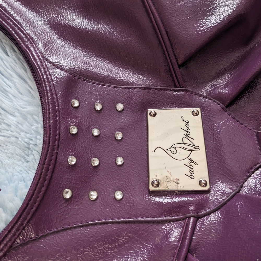 Baby Phat Shimmering Purple Shoulder Bag - Picture 3 of 13